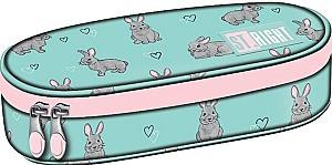 Пенал St.Right Grey Rabbits PC01 23x9.5x6cm