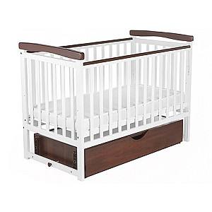 Patut copii Eucalyptus Charlene-Combi Premium (DS-301) Alb/Nucă
