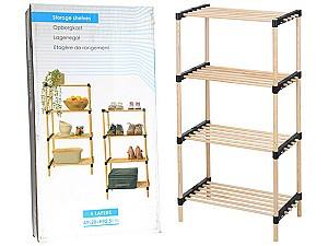 Стеллаж Storage Solutions деревянный четырехуровневый (48406)