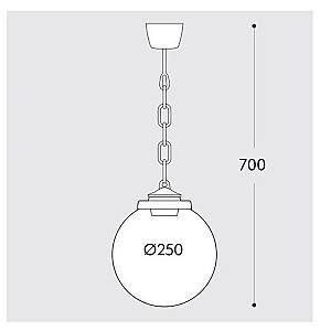 Фасадный светильник Fumagalli SICAR/GLOBE250