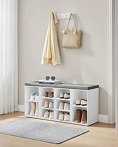 Dulap pentru incaltaminte Vasagle LHS10WT (Cloud White/Dove Grey)