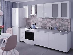 Set mobila bucatarie PS Lena 2 m (MDF lucioasa) Alb