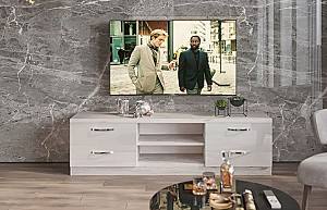 Tumba pentru televizor PS TVX-180 (1.8 m) Stejar Cortona / Alb
