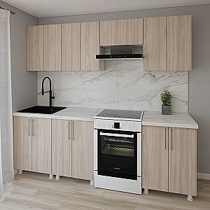Set mobila bucatarie Smartex K1 240 cm Stejar Deschis