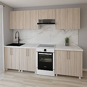 Set mobila bucatarie Smartex K1 260 cm Stejar Deschis
