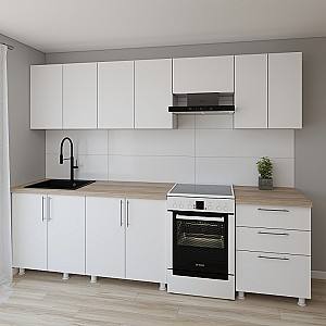 Set mobila bucatarie Smartex K2 280 cm Alb