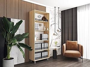 Стеллаж Mobildor Lux DD (80x40x210H см) Дуб Сонома