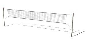 Plasa PlayPark Volei si Tenis cu plasa TVS-22