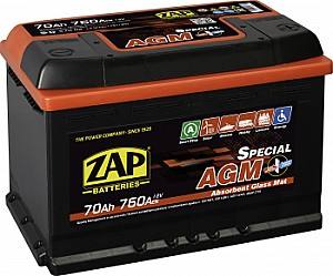 Аккумулятор ZAP 70 Ah AGM
