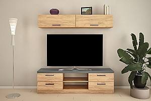 Living PS Z-2 (TV-1.8 m) 1.8 m Stejar Auriu / Grafit Gri