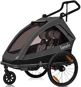 Carucior pentru gemeni Lionelo Cama Grey Graphite