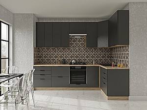 Set mobila bucatarie Confort-NV Craft 2.8x1.4 m Graphite Grey