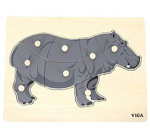 Пазлы VIGA Бегемот 44604