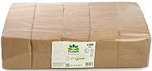 Сухие салфетки Ecosoft 24x24cm 1500pcs Коричневый
