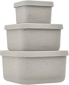 Набор пищевых контейнеров Kikka Boo Platinum Silicone Sand Beige