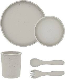 Набор посуды Kikka Boo Platinum Silicone Sand Beige 5 предметов