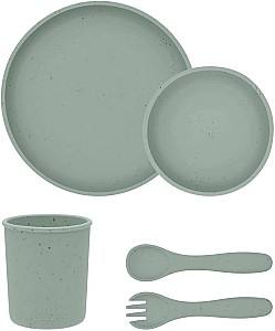 Набор посуды Kikka Boo Platinum Silicone Sage Mint 5 предметов