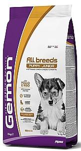 Hrana uscata pentru caini Gemon MEDIUM PUPPY&JUNIOR Chicken/Rice 3kg