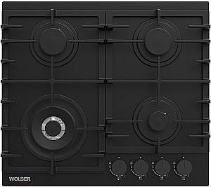 Plita pe gaz incorporabila Wolser WL-BRD 6406 Black Matt Glass