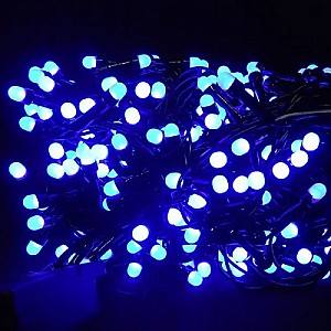 Luminite de Craciun Velomoto Globuri mini 100LED albastre