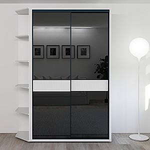 Шкаф-купе Bayro Murano 140x230x60 Белый