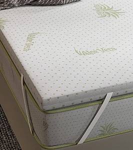 Topper saltea Trendy Aloevera 90x190 cm Alb
