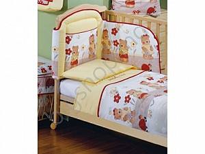 Lenjerie de pat Italbaby Gardening Bears (galben)