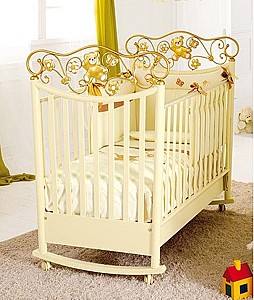 Patut copii Baby Expert Perla Crema/Auriu