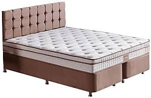 Кровать Trendy Helen 140x190 см Светло Коричневый + Матрас