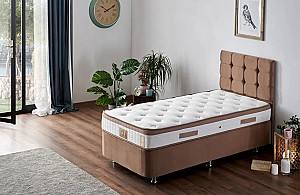 Кровать Trendy Latte 120x200 см Светло Коричневый + Матрас