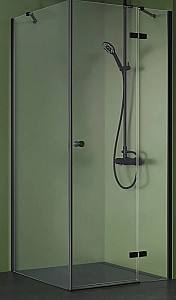 Душевая кабина New Trendy Kalibra Black Rectangular 100x80x195 K-4993 6mm Active Shield
