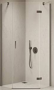 Душевая кабина New Trendy Nesta Gunmetal pentagonal R 90x90x200 Hinged K-4788