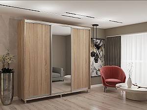 Шкаф-купе My-Style 2.3 x H2.4 м ДСП + Зеркало Дуб Сонома