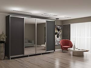 Dulap-cupe My-Style 3.1 x H2.4 m Pal + Oglinda Antracit