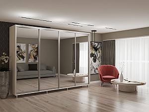 Dulap-cupe My-Style 3.2 x H2.4 m Oglinda Cenușiu