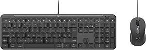 Набор Клавиатура + Мышь Logitech Slim Wired Combo MK620 Graphite