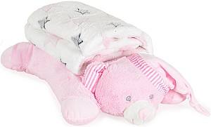 Одеяло Moni Sleepy Bear Pink