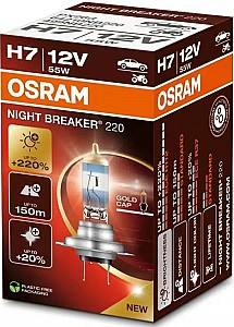 Автомобильная лампа Osram 64210 NB220 +220% H7 12V 55W