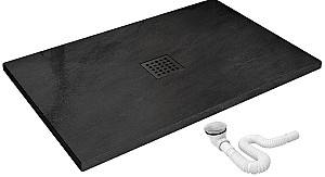 Поддон для душа VLM Rock black 80X120