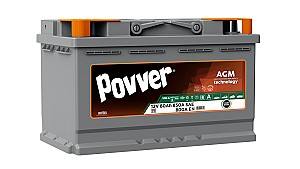 Аккумулятор POVVER 80Ah AGM (Mutlu) S3