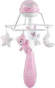 Carusel pentru patuc Chicco Rainbow Cot Mobile Pink