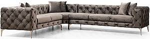 Canapea coltar Trendy Como Stanga Antracit (Gri)