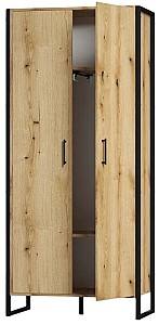Dulap ML Mobila Loft OP 654 (860) Negru / Stejar Ewok
