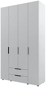 Dulap ML Mobila Lira 140 4D (2 sertare) Gri Deschis