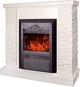 Semineu electric ArtFlame Rock Ivory & Cristina
