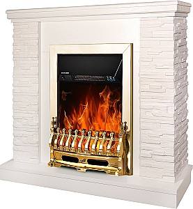 Semineu electric ArtFlame Rock Ivory & Galileo Gold