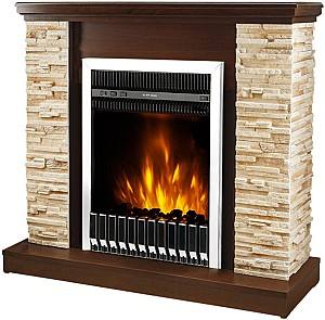 Semineu electric ArtFlame Rock Nut & Gala Silver