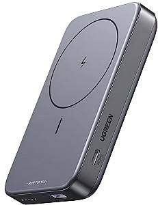 Acumulator extern Ugreen Foldable Kickstand Magnetic Wireless 10000mAh Space Gray