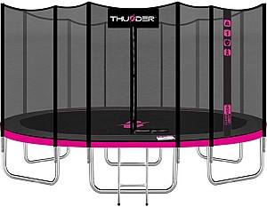Батут Thunder Pro 488cm Розовый внешняя сетка