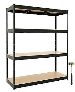 Торговый стеллаж Xenos StrongLine 180x120x40cm Black